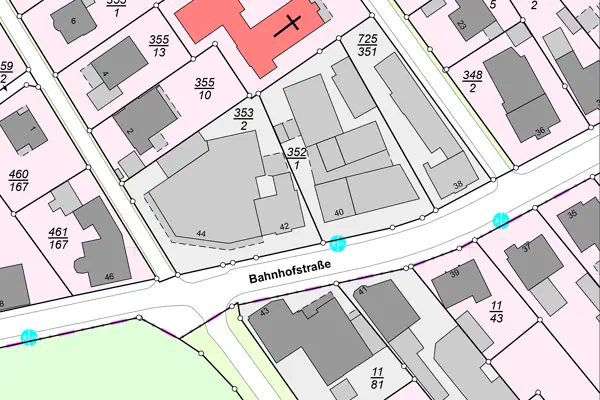 Bassum Bahnhofstraße Lageplan