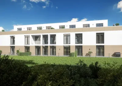 Seckenhausen Ansicht seitlich mit Begrünung